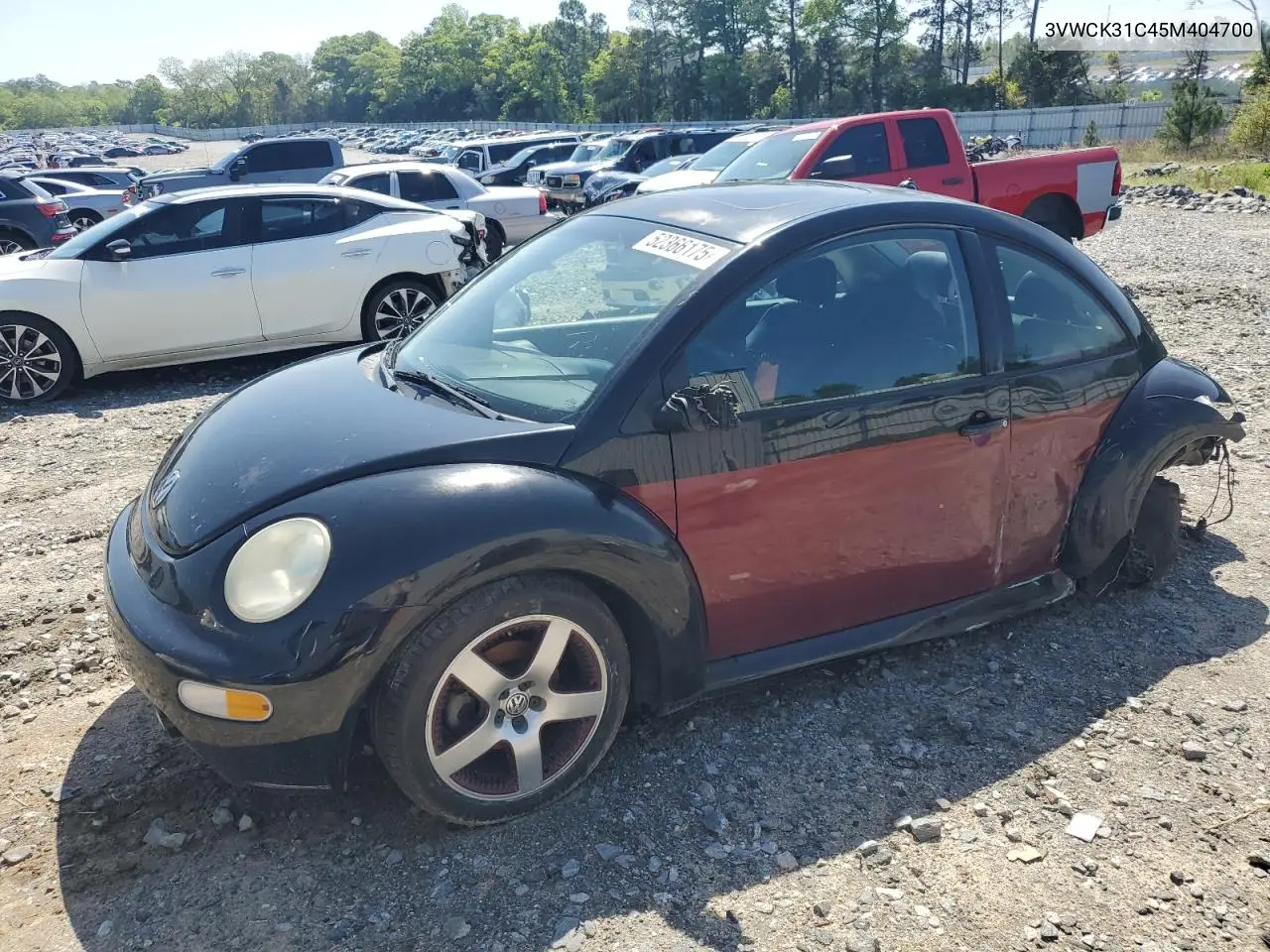 2005 Volkswagen New Beetle Gls VIN: 3VWCK31C45M404700 Lot: 52366175