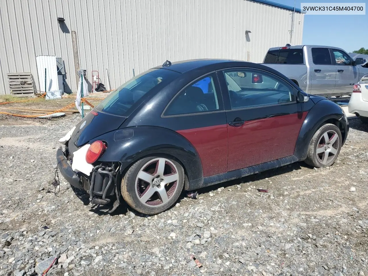 2005 Volkswagen New Beetle Gls VIN: 3VWCK31C45M404700 Lot: 52366175