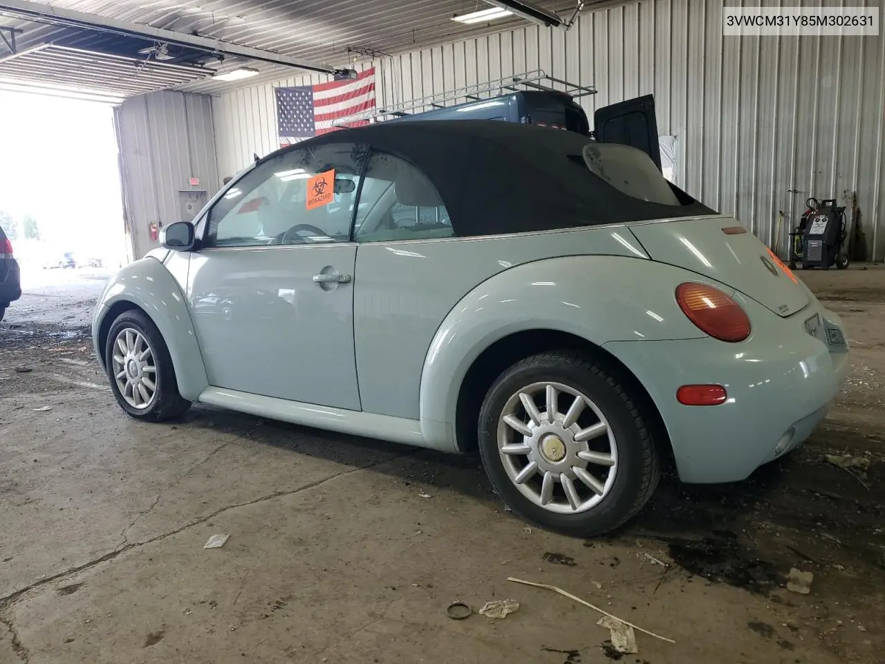 2005 Volkswagen New Beetle Gls VIN: 3VWCM31Y85M302631 Lot: 56536005