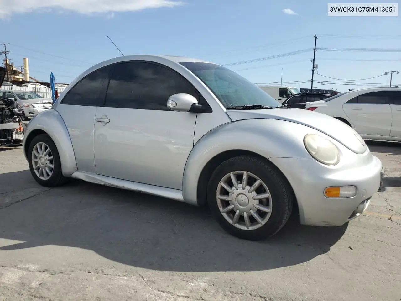 2005 Volkswagen New Beetle Gls VIN: 3VWCK31C75M413651 Lot: 57092005
