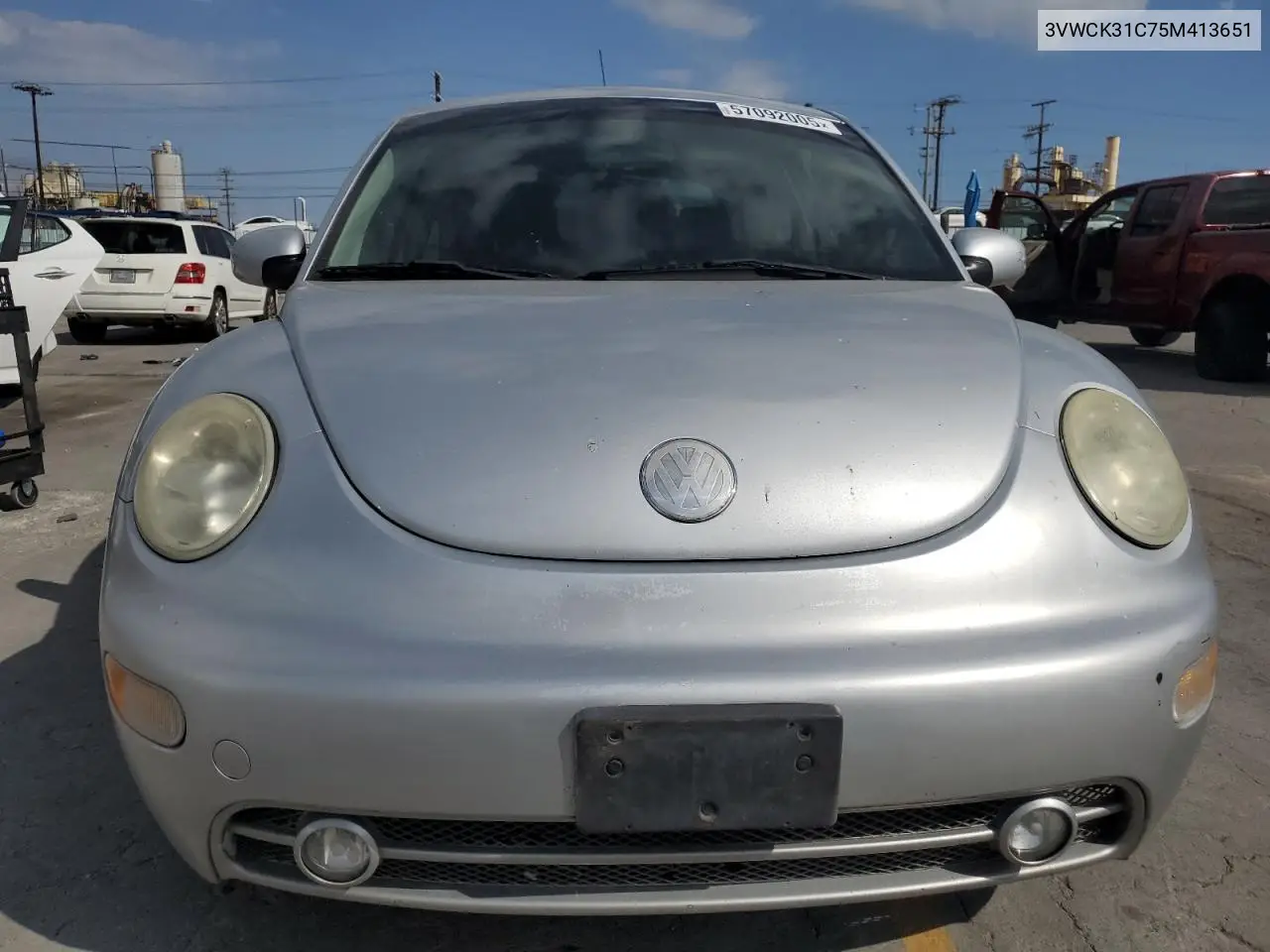 2005 Volkswagen New Beetle Gls VIN: 3VWCK31C75M413651 Lot: 57092005