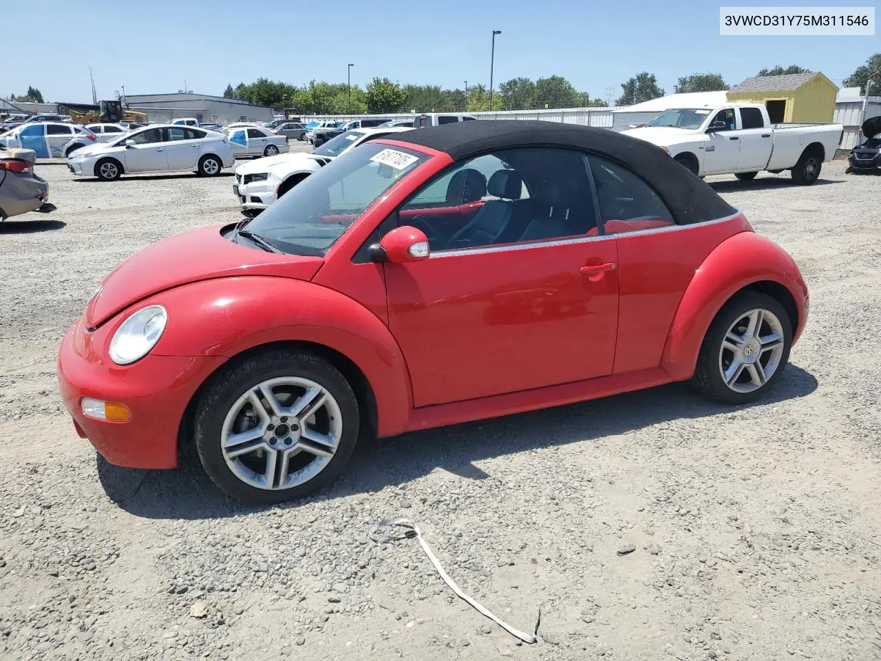 2005 Volkswagen New Beetle Gls VIN: 3VWCD31Y75M311546 Lot: 61877105