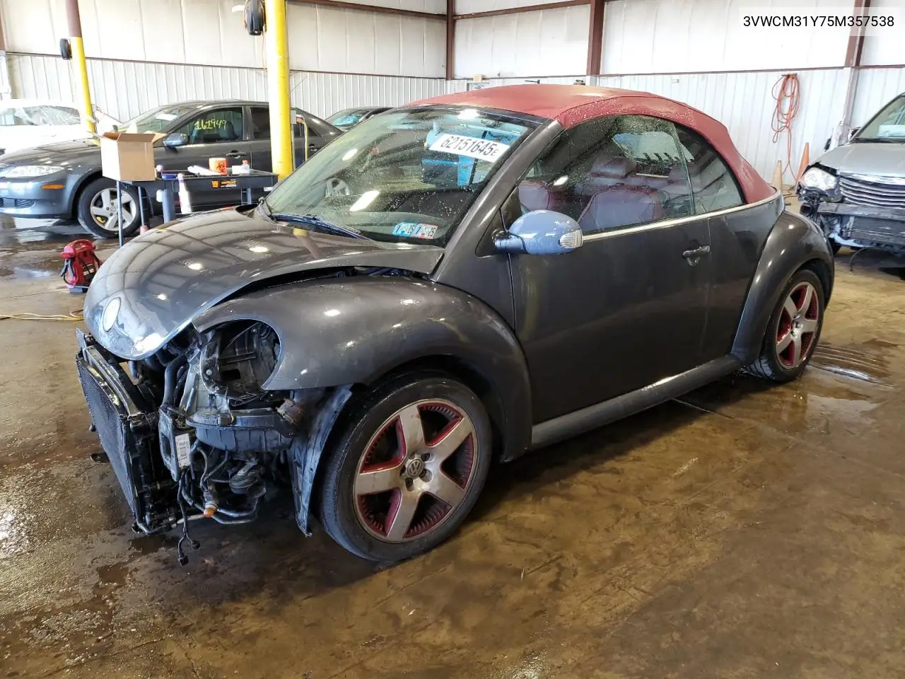 2005 Volkswagen New Beetle Gls VIN: 3VWCM31Y75M357538 Lot: 62151645