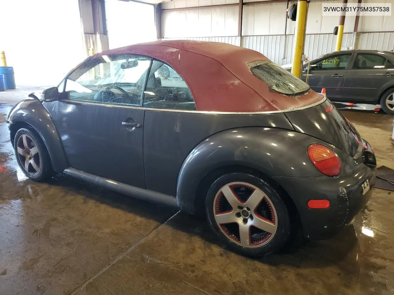 2005 Volkswagen New Beetle Gls VIN: 3VWCM31Y75M357538 Lot: 62151645