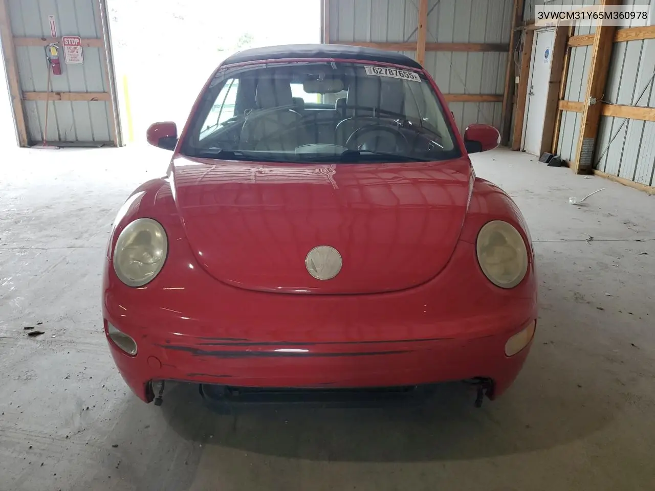 2005 Volkswagen New Beetle Gls VIN: 3VWCM31Y65M360978 Lot: 62787655