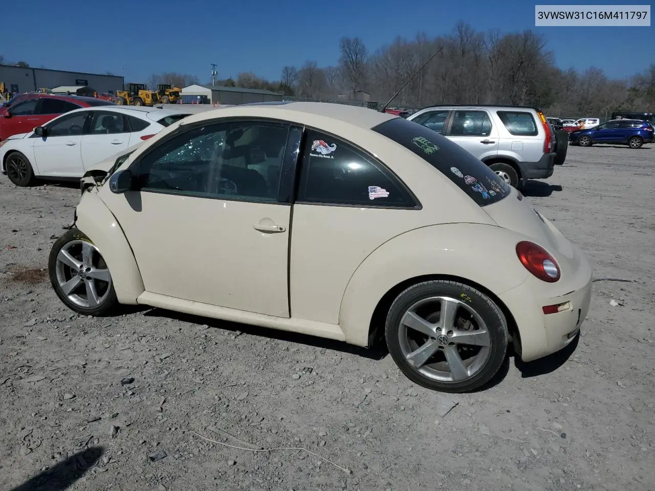 2006 Volkswagen New Beetle 2.5L Option Package 2 VIN: 3VWSW31C16M411797 Lot: 48919835