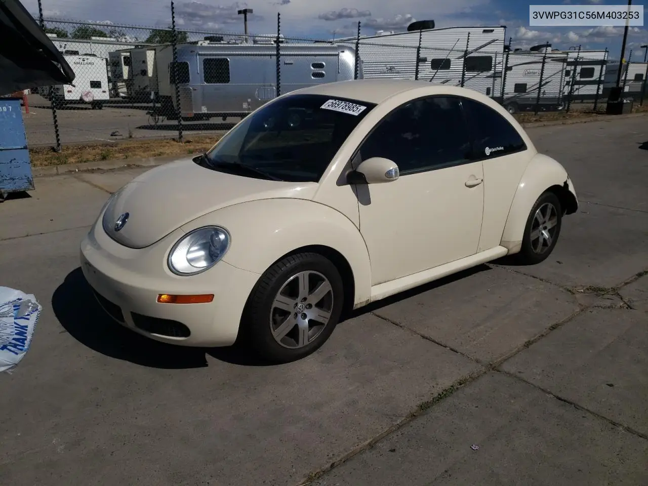 2006 Volkswagen New Beetle 2.5L VIN: 3VWPG31C56M403253 Lot: 56978985