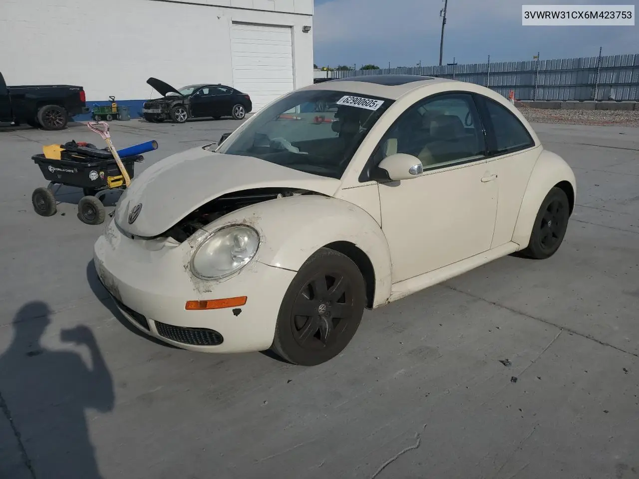 2006 Volkswagen New Beetle 2.5L Option Package 1 VIN: 3VWRW31CX6M423753 Lot: 62900605