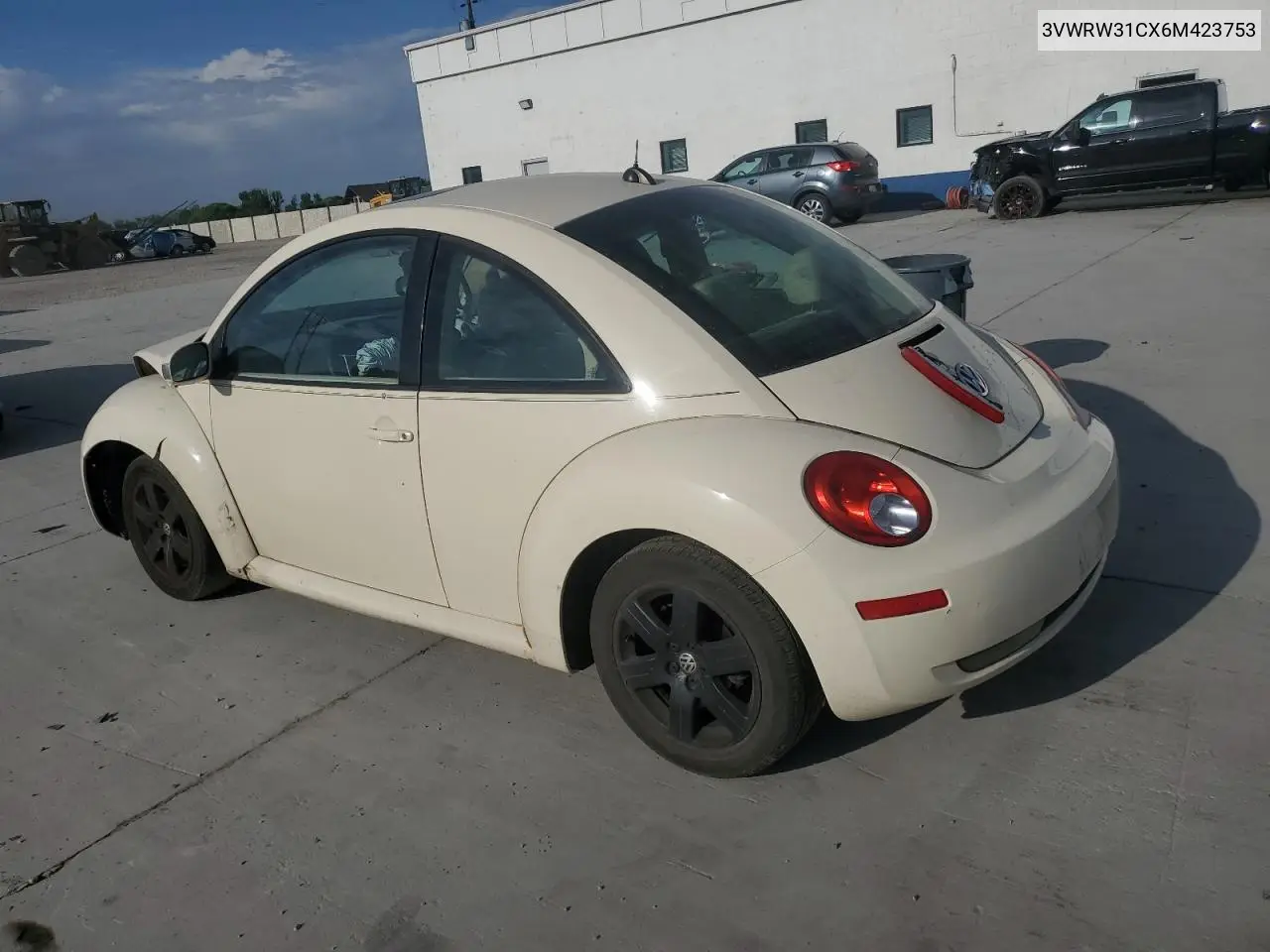 2006 Volkswagen New Beetle 2.5L Option Package 1 VIN: 3VWRW31CX6M423753 Lot: 62900605