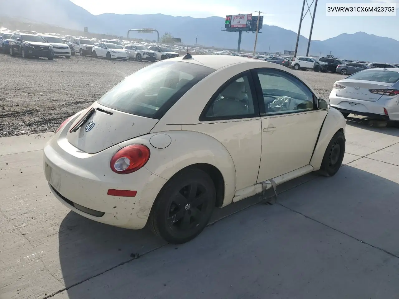 2006 Volkswagen New Beetle 2.5L Option Package 1 VIN: 3VWRW31CX6M423753 Lot: 62900605