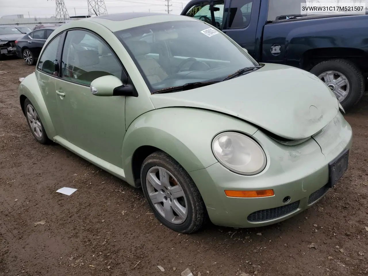2007 Volkswagen New Beetle 2.5L Option Package 1 VIN: 3VWRW31C17M521507 Lot: 51694315