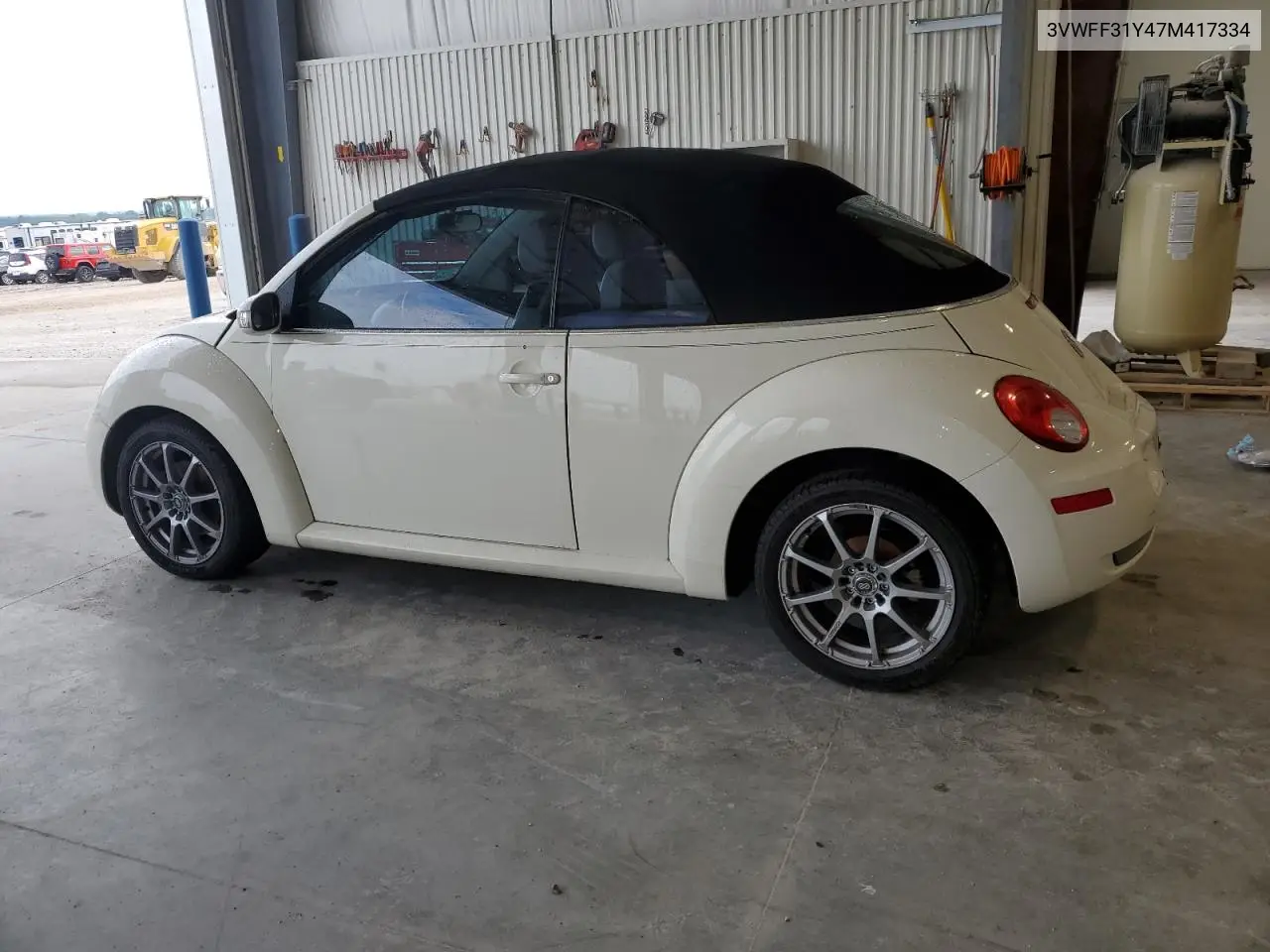 2007 Volkswagen New Beetle Triple White VIN: 3VWFF31Y47M417334 Lot: 61619265