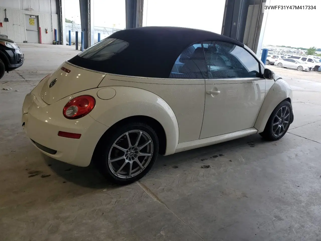 2007 Volkswagen New Beetle Triple White VIN: 3VWFF31Y47M417334 Lot: 61619265