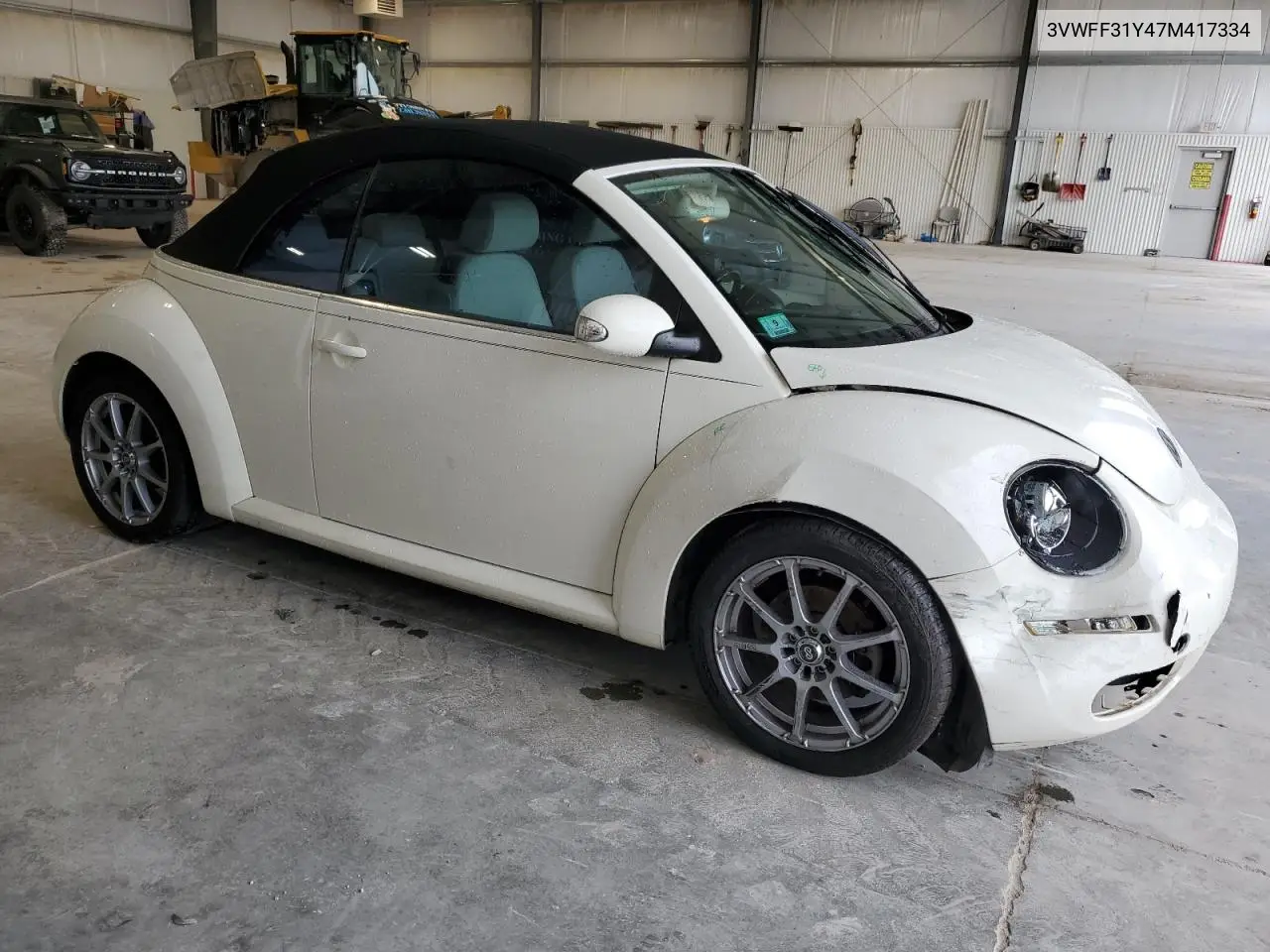 2007 Volkswagen New Beetle Triple White VIN: 3VWFF31Y47M417334 Lot: 61619265