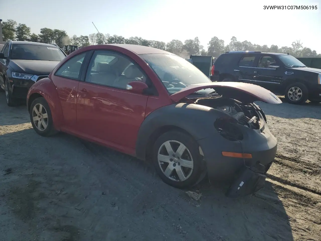 2007 Volkswagen New Beetle 2.5L VIN: 3VWPW31C07M506195 Lot: 61638195