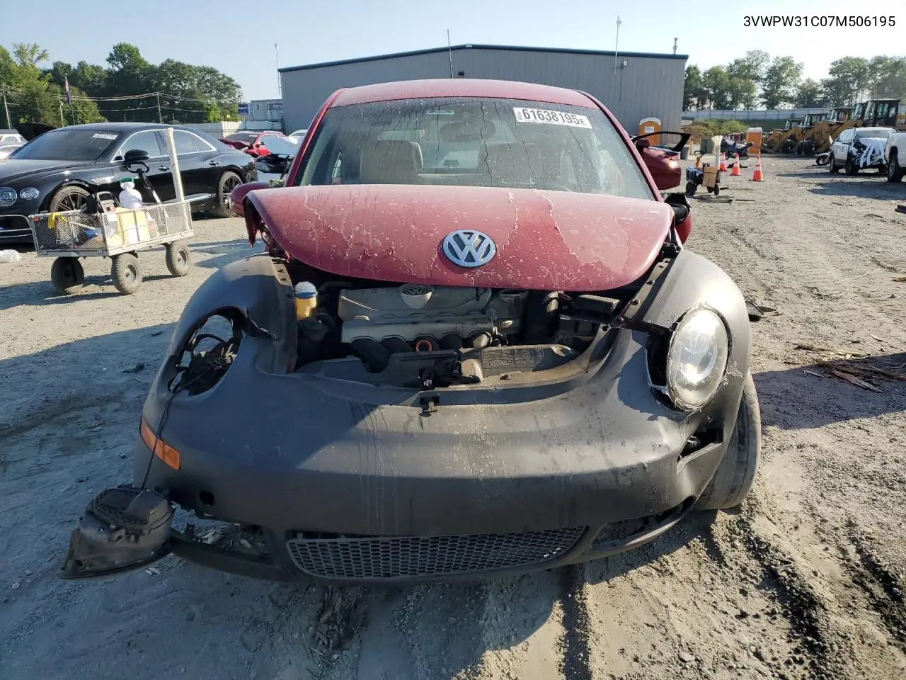 2007 Volkswagen New Beetle 2.5L VIN: 3VWPW31C07M506195 Lot: 61638195