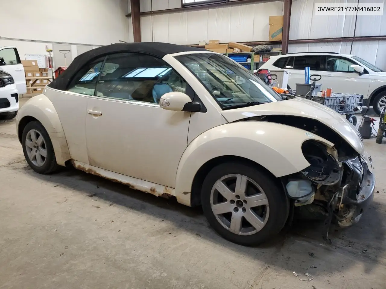 2007 Volkswagen New Beetle 2.5L Luxury VIN: 3VWRF21Y77M416802 Lot: 61899485