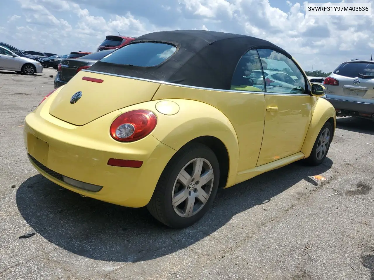 2007 Volkswagen New Beetle Convertible Option Package 1 VIN: 3VWRF31Y97M403636 Lot: 62496945