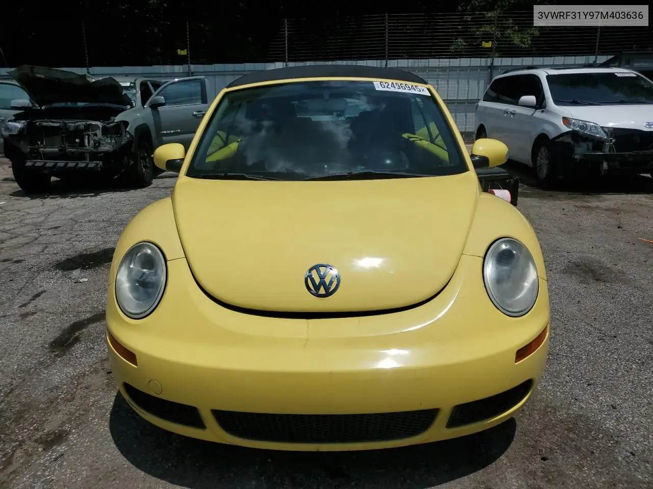 2007 Volkswagen New Beetle Convertible Option Package 1 VIN: 3VWRF31Y97M403636 Lot: 62496945