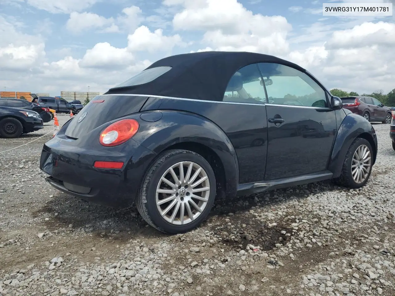 2007 Volkswagen New Beetle Convertible Option Package 1 VIN: 3VWRG31Y17M401781 Lot: 62844495
