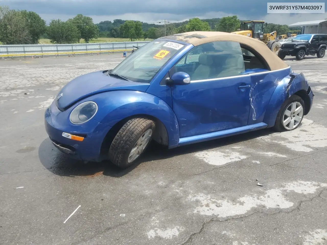 2007 Volkswagen New Beetle Convertible Option Package 1 VIN: 3VWRF31Y57M403097 Lot: 62867205