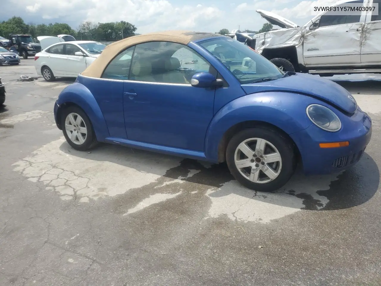 2007 Volkswagen New Beetle Convertible Option Package 1 VIN: 3VWRF31Y57M403097 Lot: 62867205