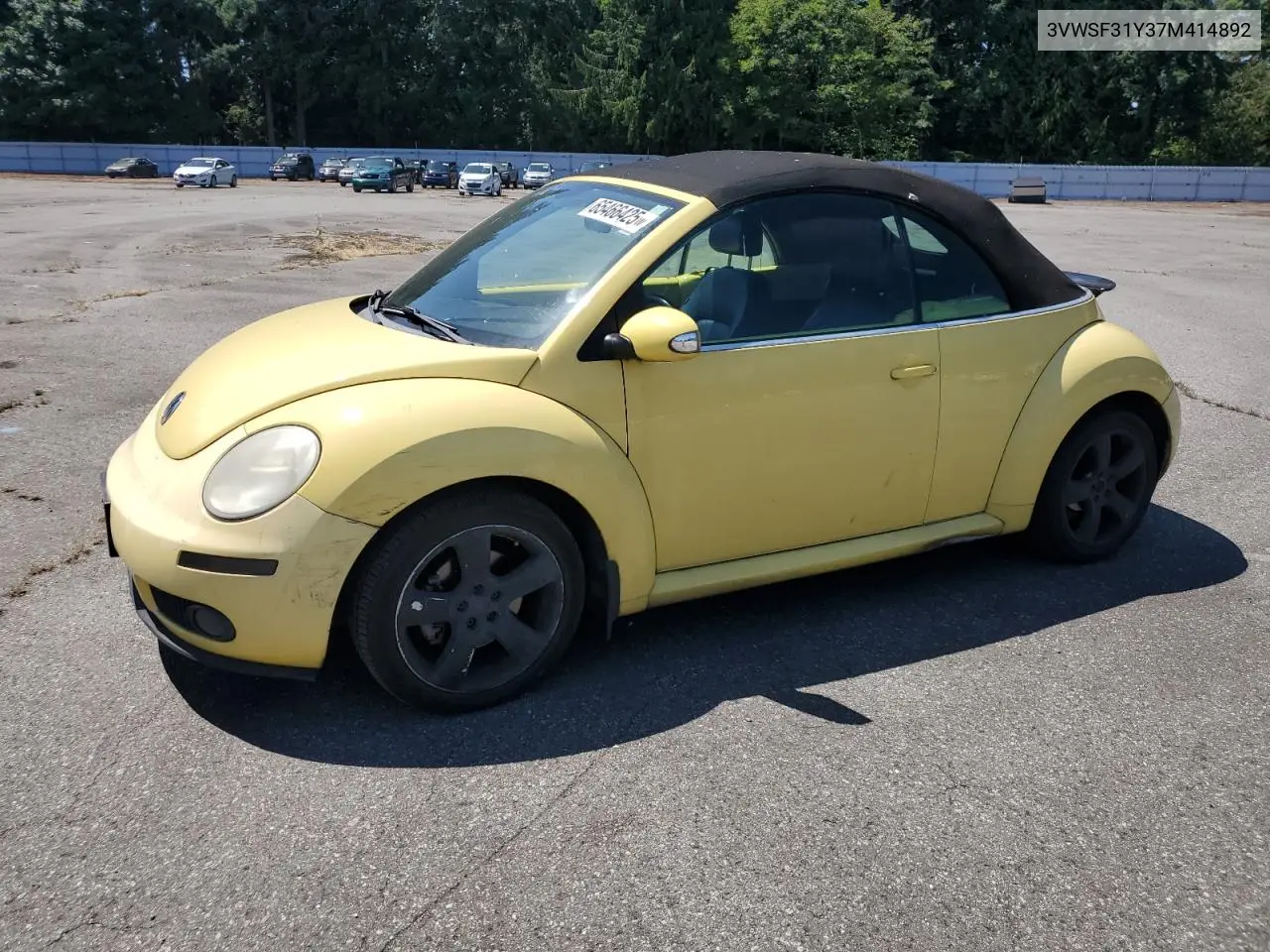 2007 Volkswagen New Beetle Convertible Option Package 2 VIN: 3VWSF31Y37M414892 Lot: 65466425