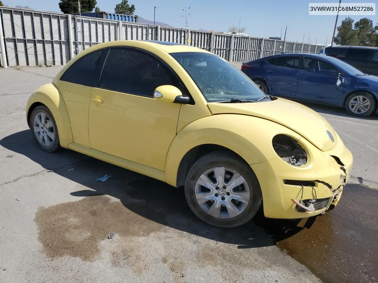 2008 Volkswagen New Beetle S VIN: 3VWRW31C68M527286 Lot: 52229925