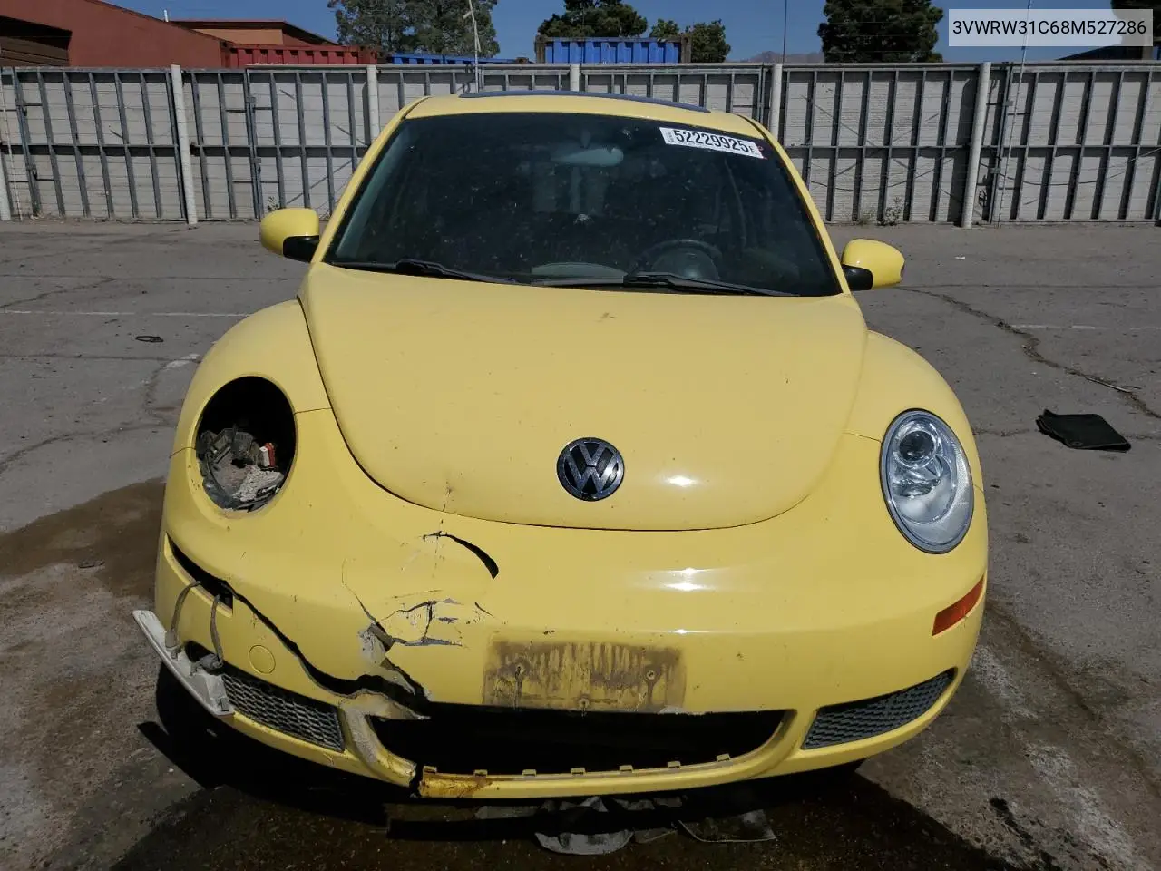 2008 Volkswagen New Beetle S VIN: 3VWRW31C68M527286 Lot: 52229925