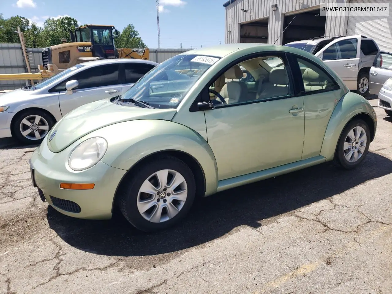2008 Volkswagen New Beetle S VIN: 3VWPG31C88M501647 Lot: 56185815