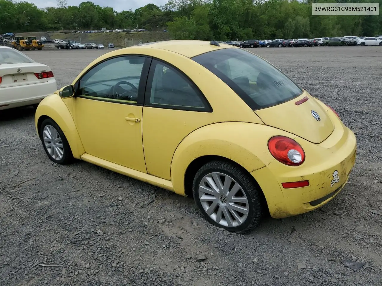 2008 Volkswagen New Beetle S VIN: 3VWRG31C98M521401 Lot: 56681255