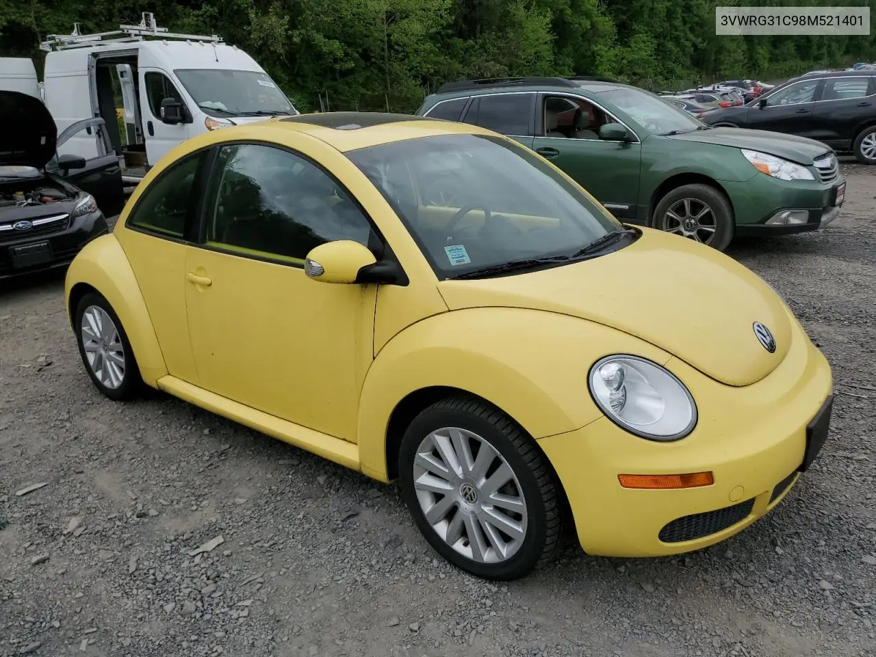 2008 Volkswagen New Beetle S VIN: 3VWRG31C98M521401 Lot: 56681255