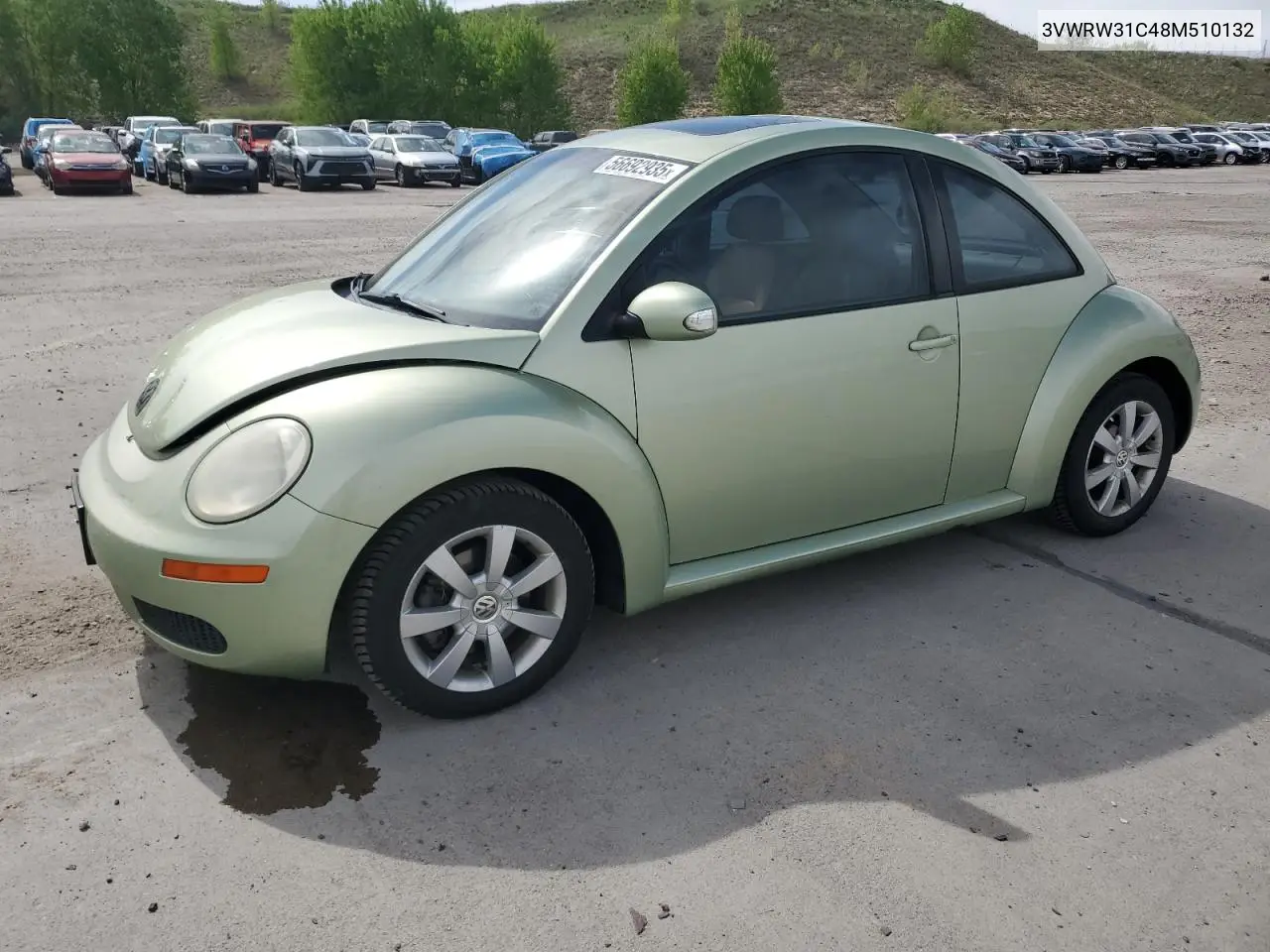 2008 Volkswagen New Beetle S VIN: 3VWRW31C48M510132 Lot: 56692935
