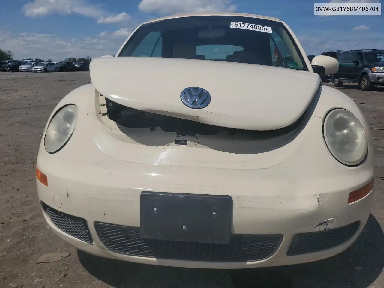 2008 Volkswagen New Beetle Convertible Se VIN: 3VWRG31Y68M406704 Lot: 61774055
