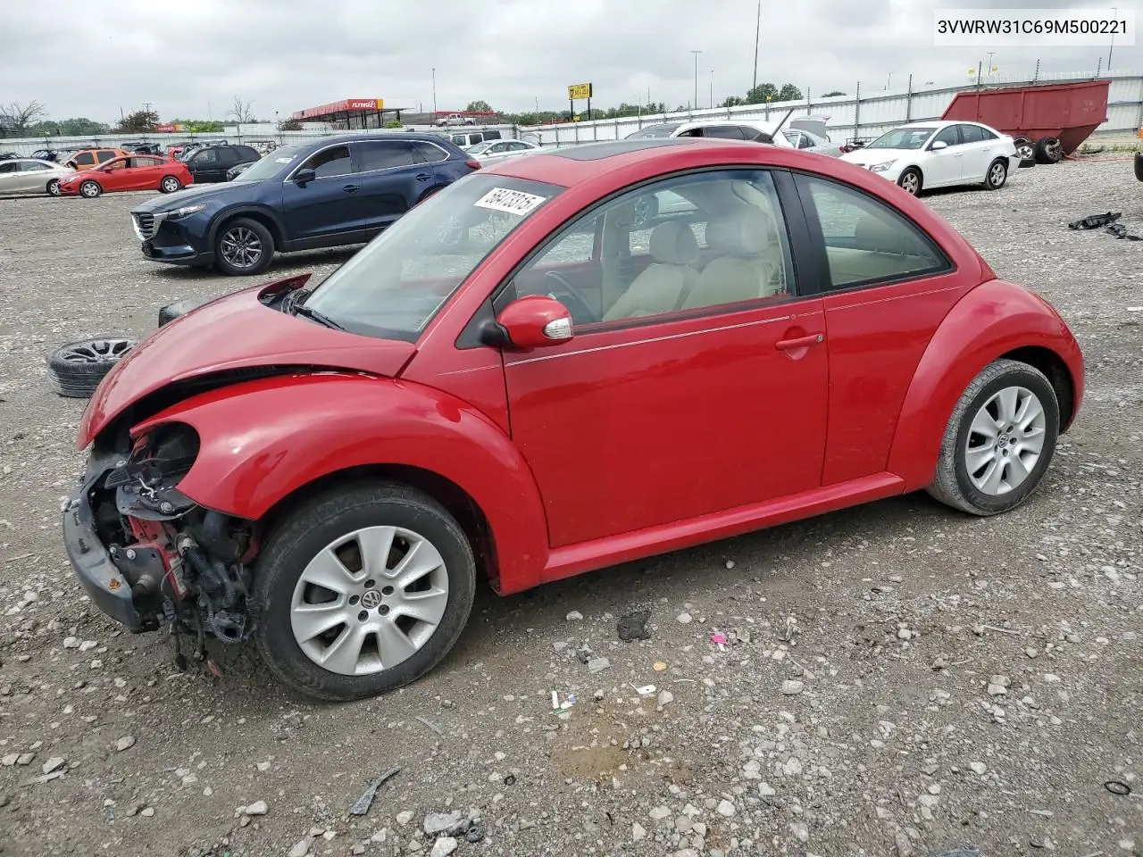 2009 Volkswagen New Beetle S VIN: 3VWRW31C69M500221 Lot: 56473315