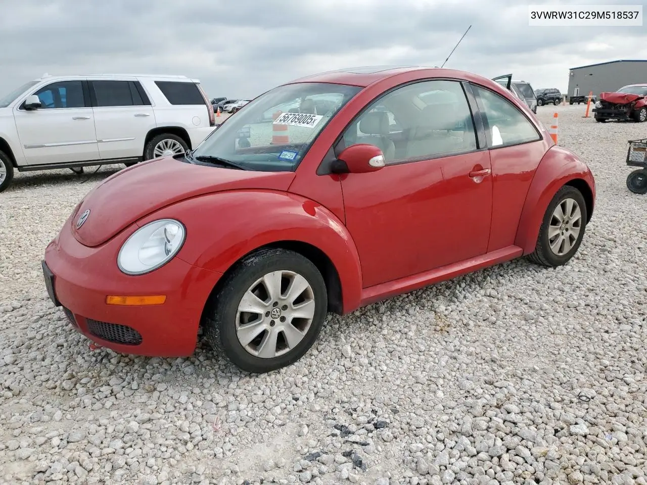 2009 Volkswagen New Beetle S VIN: 3VWRW31C29M518537 Lot: 56769005