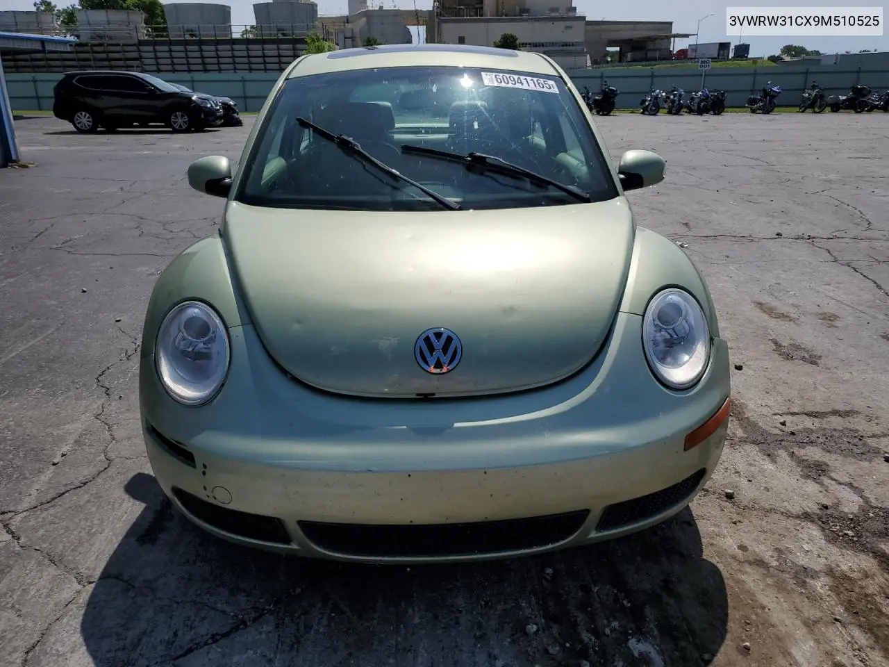 2009 Volkswagen New Beetle S VIN: 3VWRW31CX9M510525 Lot: 60941165