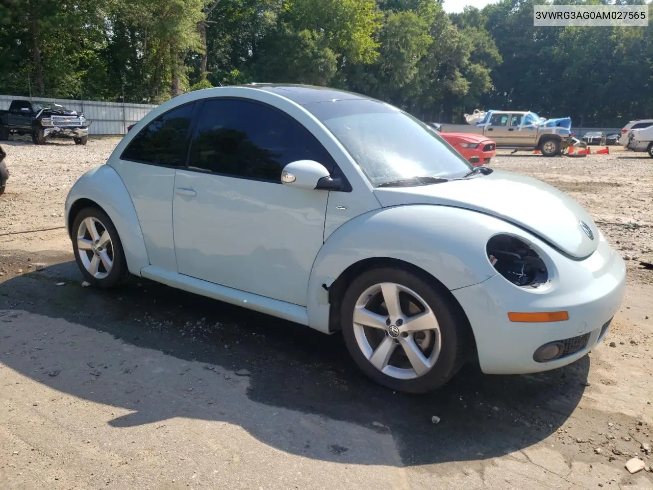 2010 Volkswagen New Beetle VIN: 3VWRG3AG0AM027565 Lot: 61908315