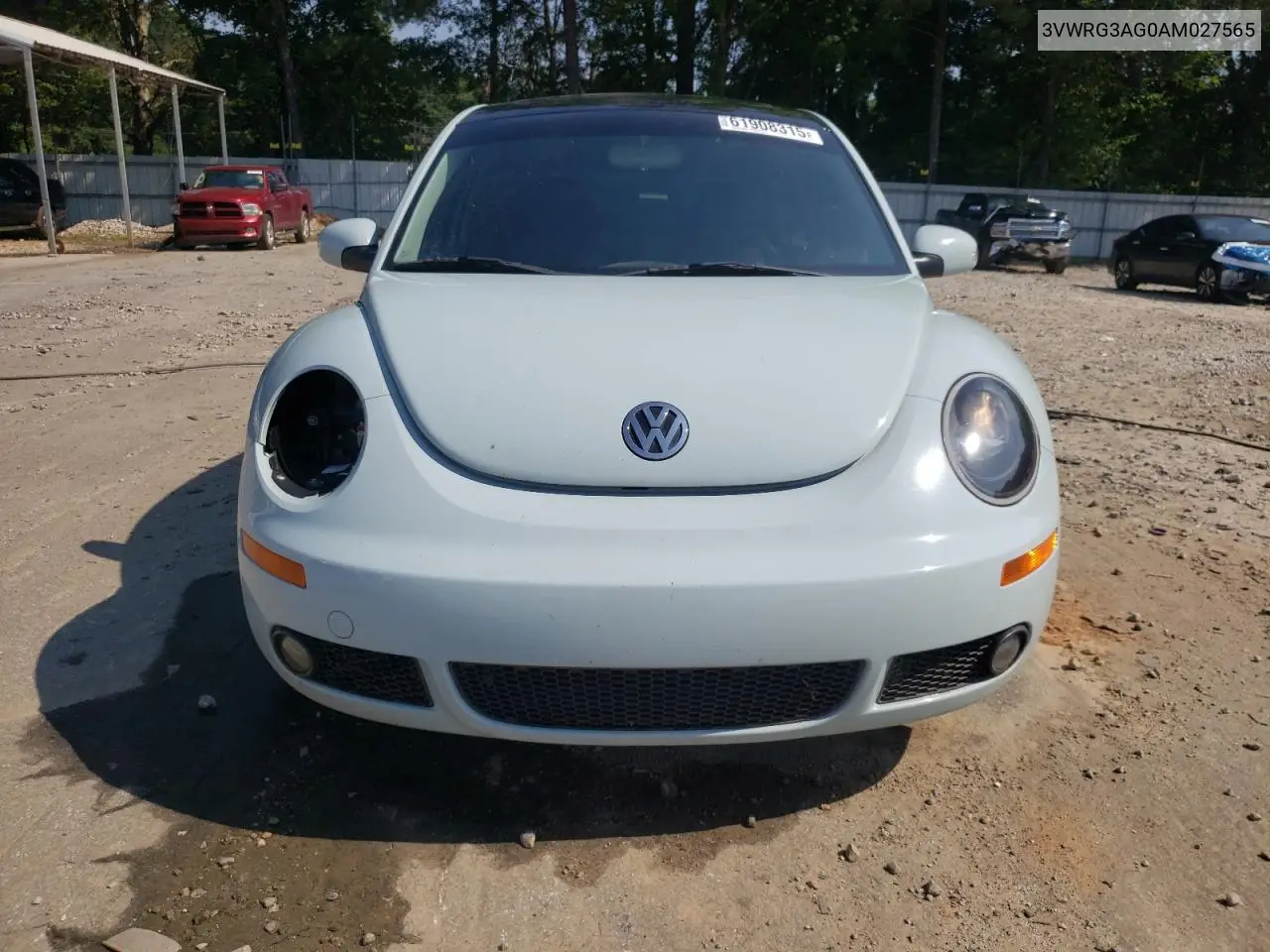 2010 Volkswagen New Beetle VIN: 3VWRG3AG0AM027565 Lot: 61908315