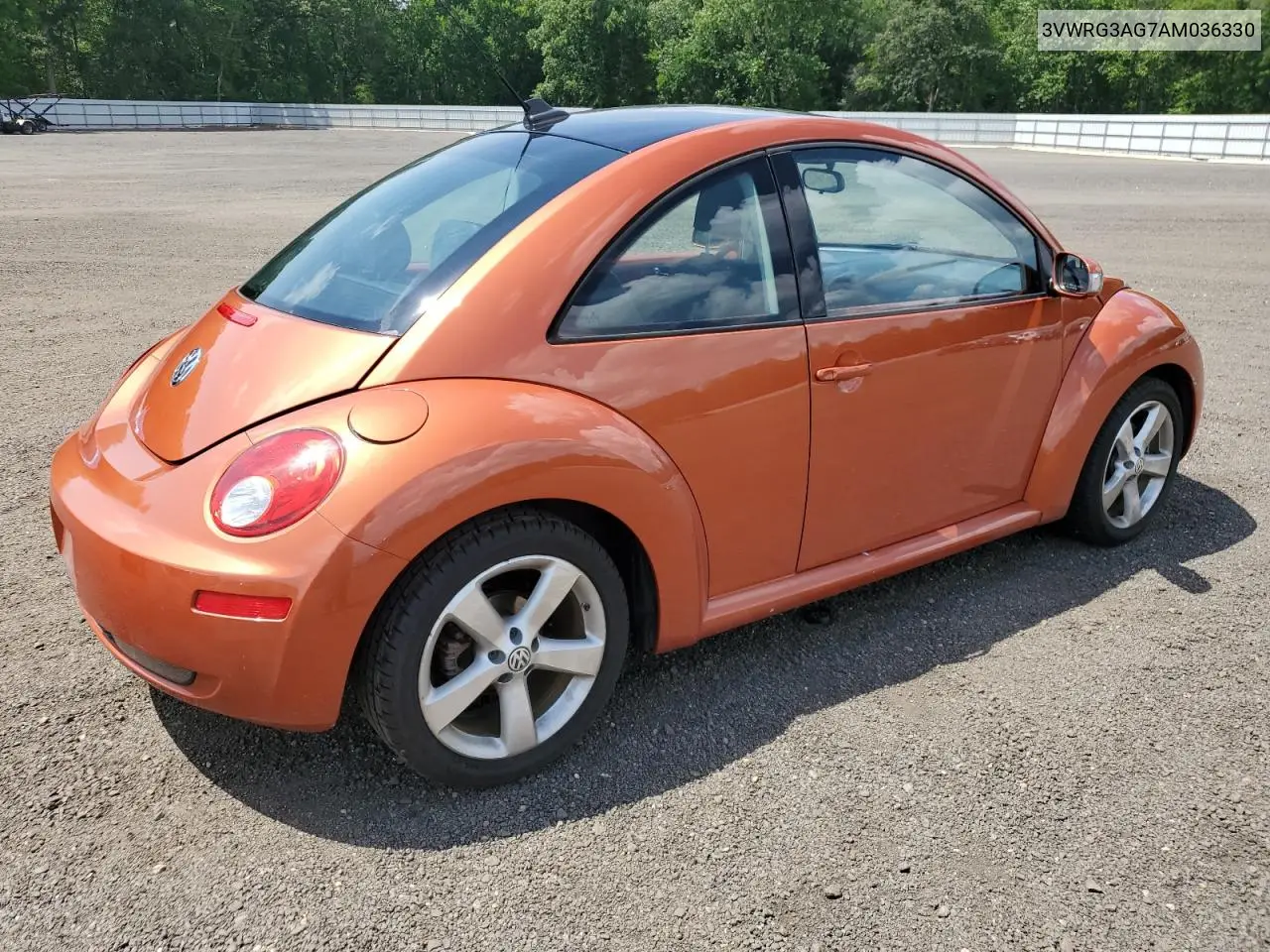 2010 Volkswagen New Beetle VIN: 3VWRG3AG7AM036330 Lot: 63053105