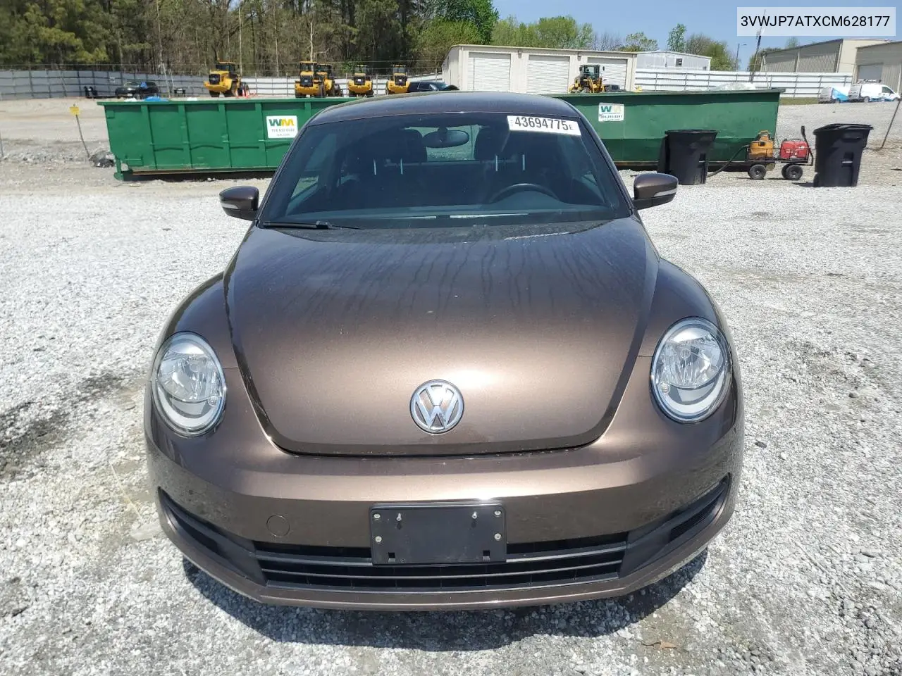 2012 Volkswagen Beetle VIN: 3VWJP7ATXCM628177 Lot: 43694775