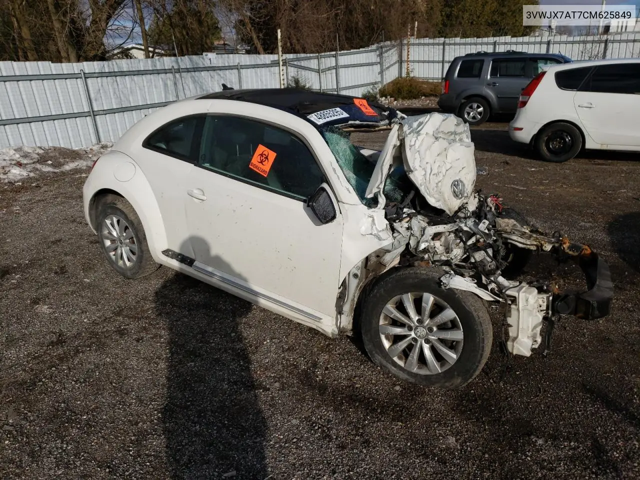 2012 Volkswagen Beetle VIN: 3VWJX7AT7CM625849 Lot: 48855295