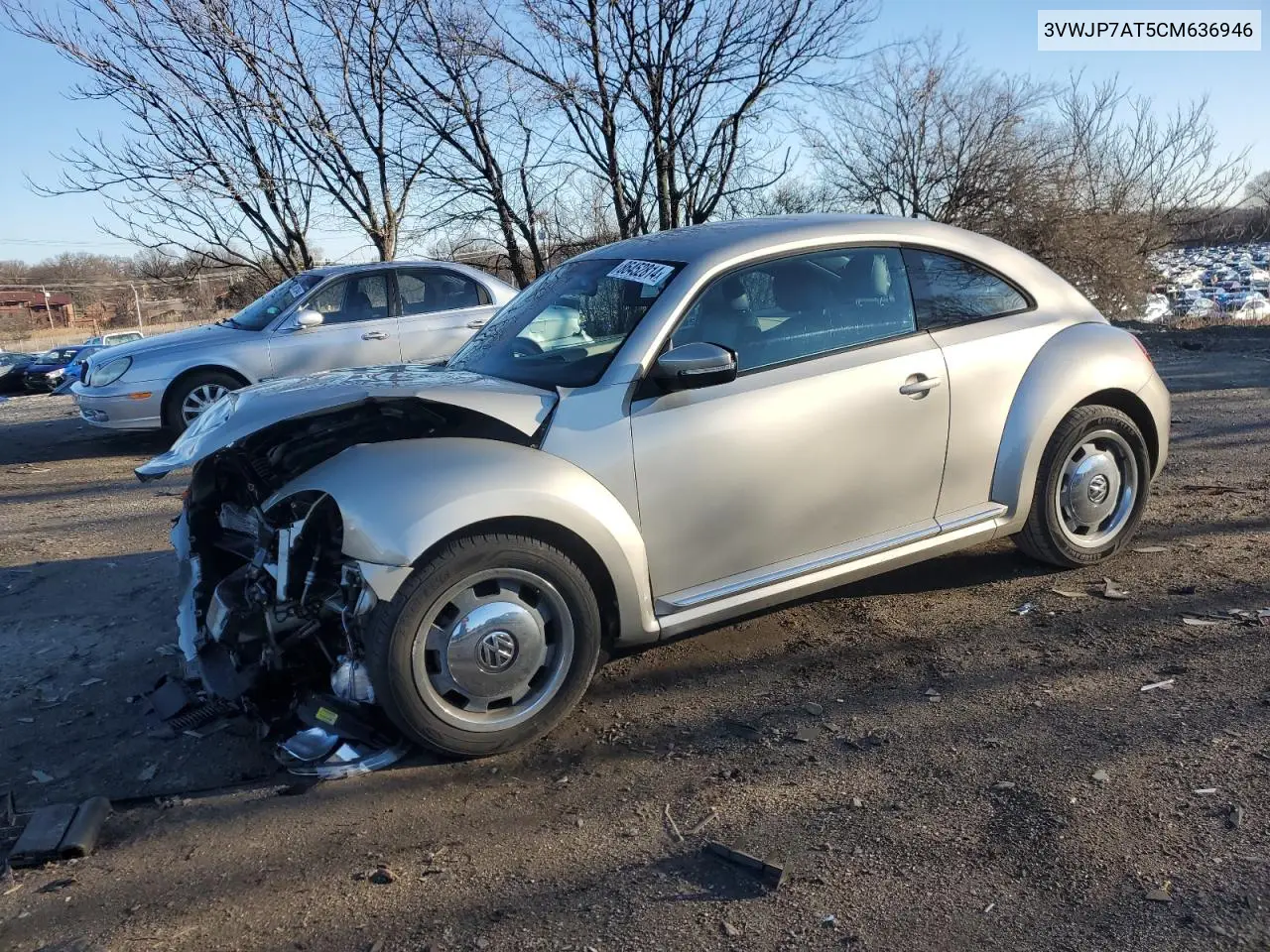 2012 Volkswagen Beetle VIN: 3VWJP7AT5CM636946 Lot: 49774645