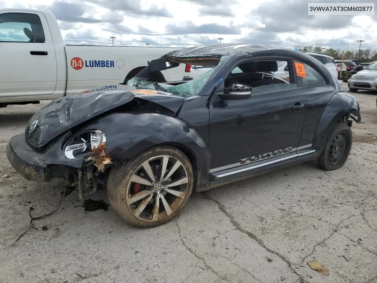 2012 Volkswagen Beetle Turbo VIN: 3VWVA7AT3CM602877 Lot: 53877605