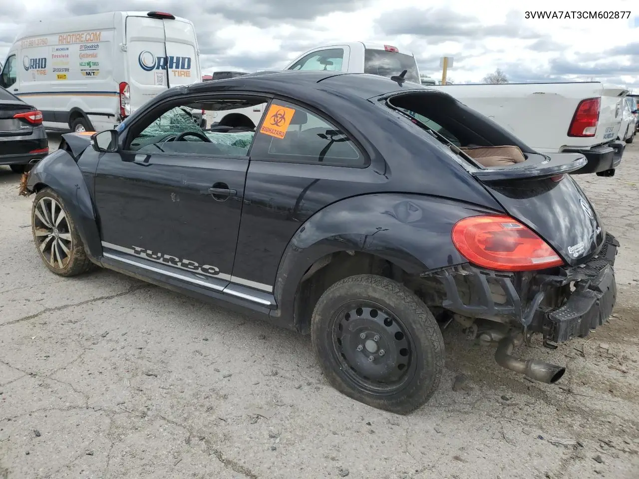 2012 Volkswagen Beetle Turbo VIN: 3VWVA7AT3CM602877 Lot: 53877605