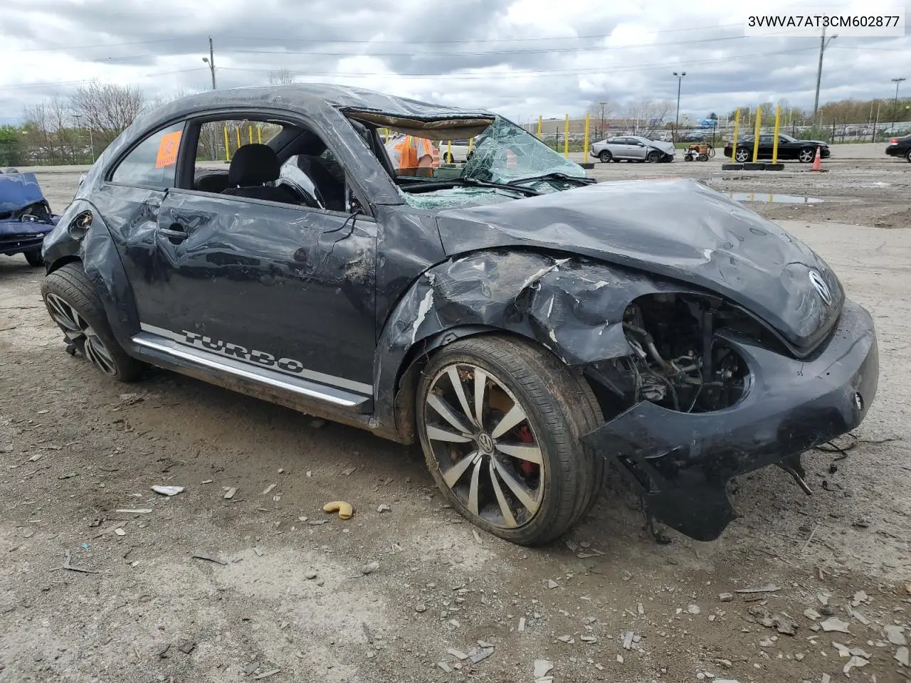 2012 Volkswagen Beetle Turbo VIN: 3VWVA7AT3CM602877 Lot: 53877605