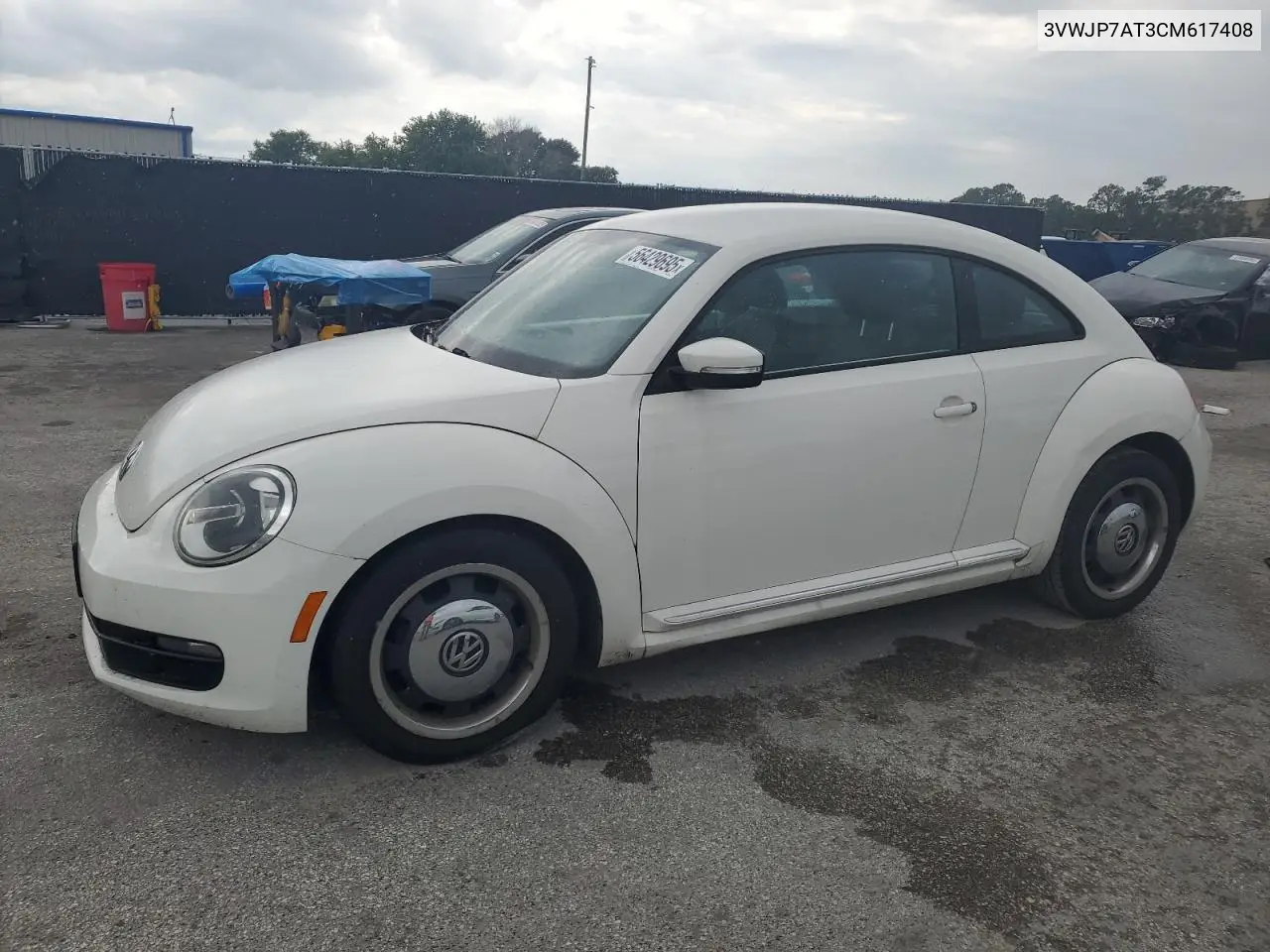 2012 Volkswagen Beetle VIN: 3VWJP7AT3CM617408 Lot: 56429695