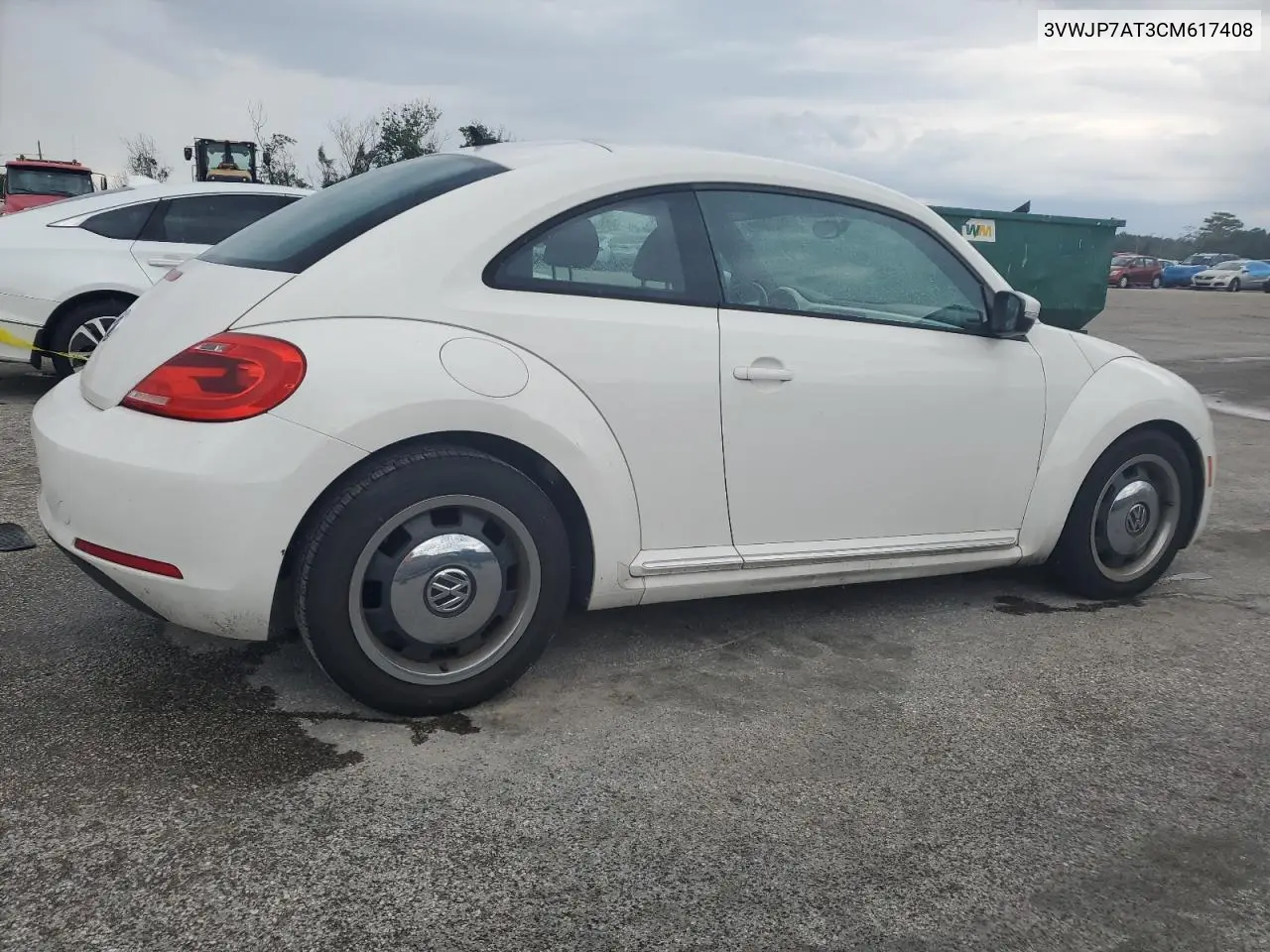 2012 Volkswagen Beetle VIN: 3VWJP7AT3CM617408 Lot: 56429695