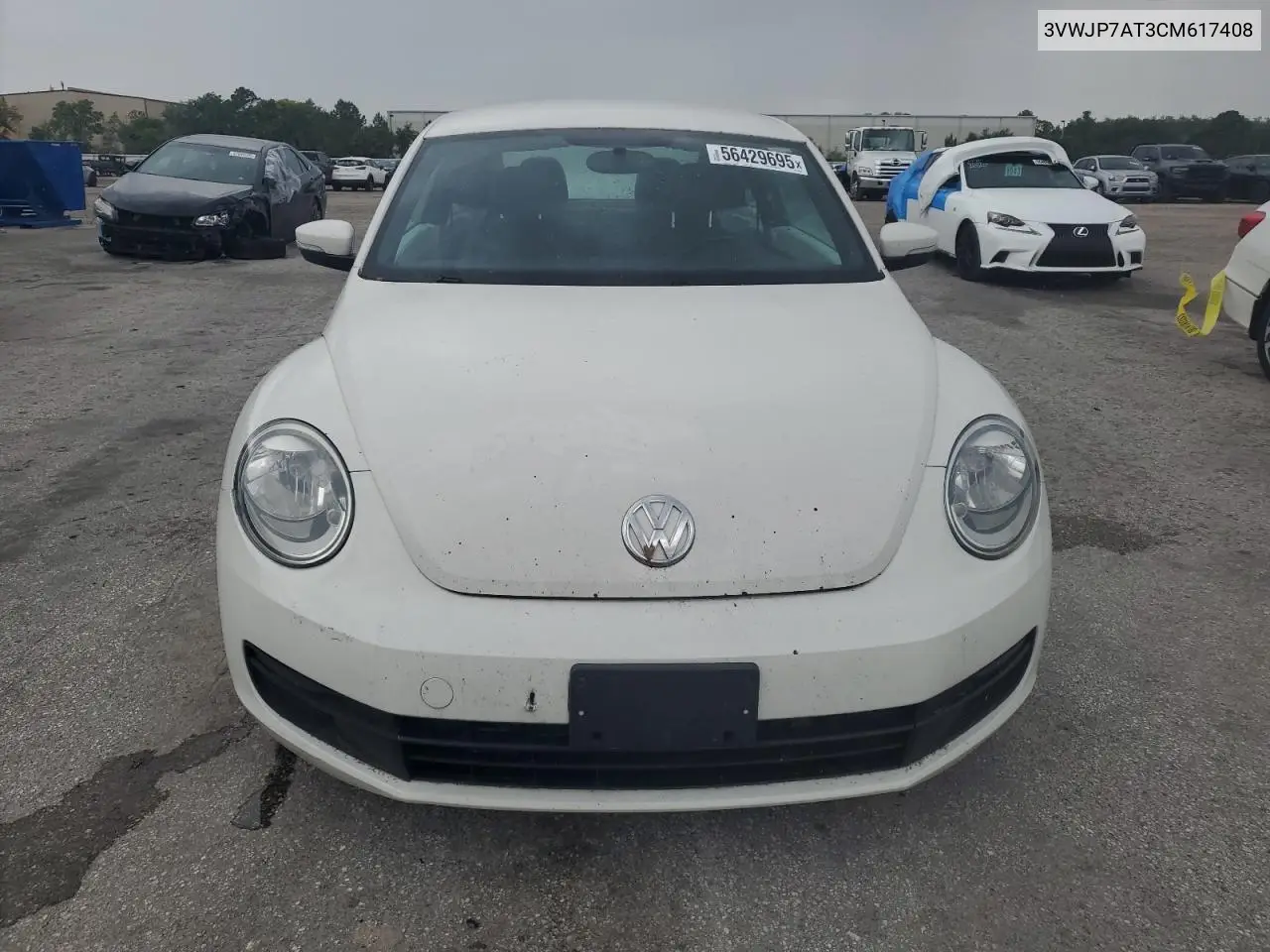 2012 Volkswagen Beetle VIN: 3VWJP7AT3CM617408 Lot: 56429695