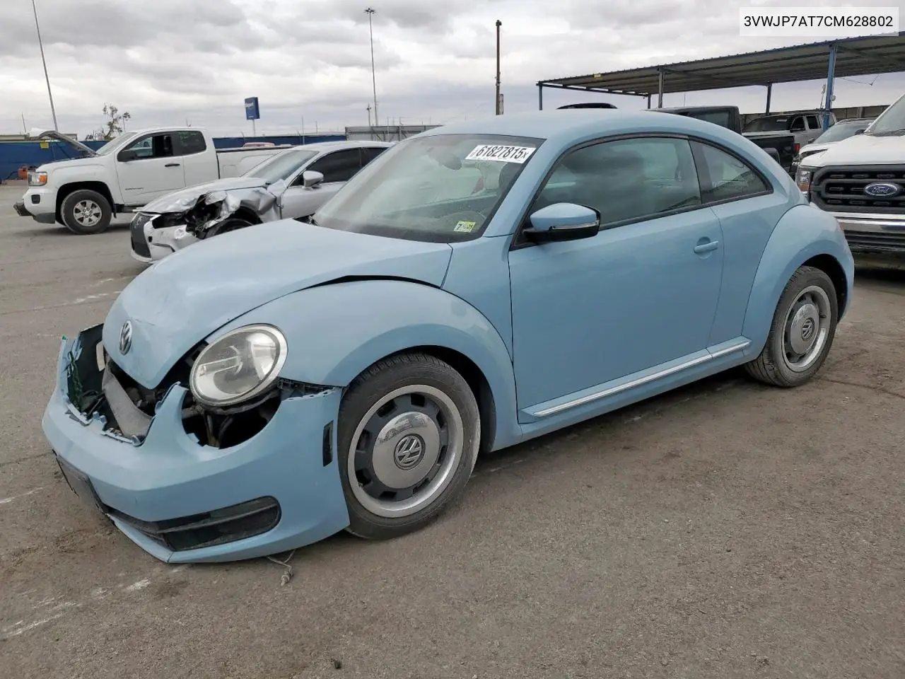 2012 Volkswagen Beetle VIN: 3VWJP7AT7CM628802 Lot: 61827815